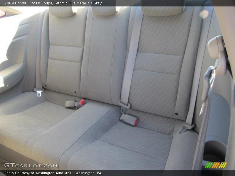 Atomic Blue Metallic / Gray 2009 Honda Civic LX Coupe