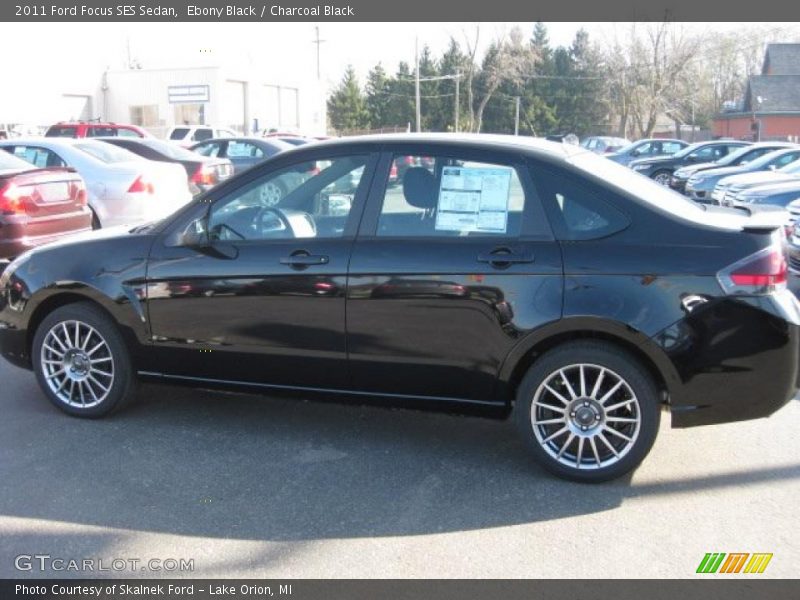Ebony Black / Charcoal Black 2011 Ford Focus SES Sedan