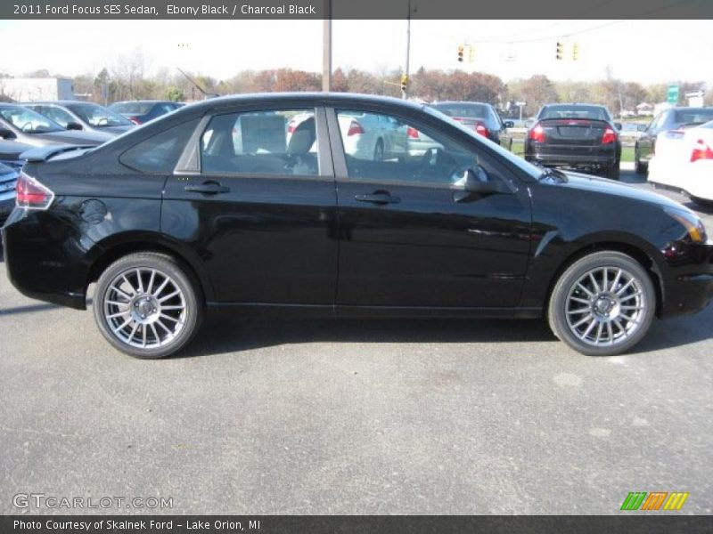 Ebony Black / Charcoal Black 2011 Ford Focus SES Sedan