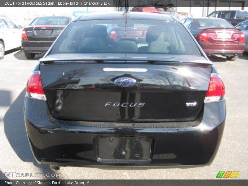 Ebony Black / Charcoal Black 2011 Ford Focus SES Sedan