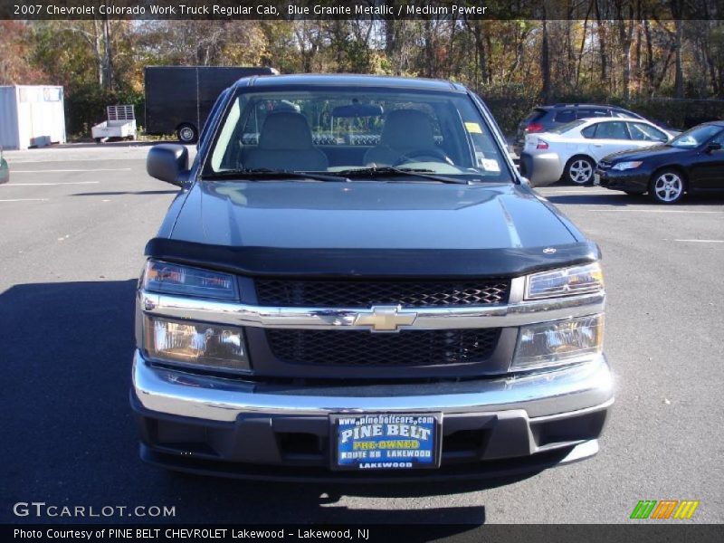 Blue Granite Metallic / Medium Pewter 2007 Chevrolet Colorado Work Truck Regular Cab