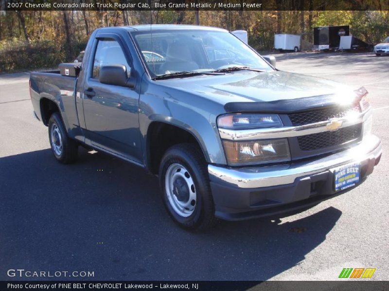 Blue Granite Metallic / Medium Pewter 2007 Chevrolet Colorado Work Truck Regular Cab