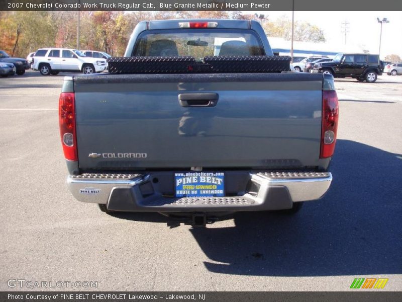 Blue Granite Metallic / Medium Pewter 2007 Chevrolet Colorado Work Truck Regular Cab