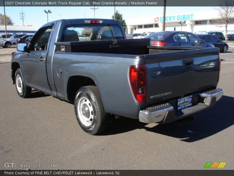 Blue Granite Metallic / Medium Pewter 2007 Chevrolet Colorado Work Truck Regular Cab