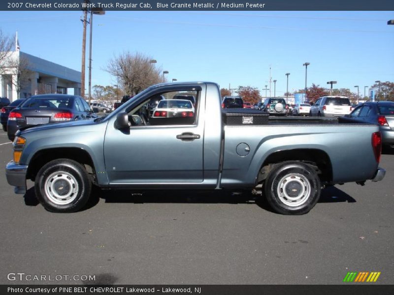 Blue Granite Metallic / Medium Pewter 2007 Chevrolet Colorado Work Truck Regular Cab