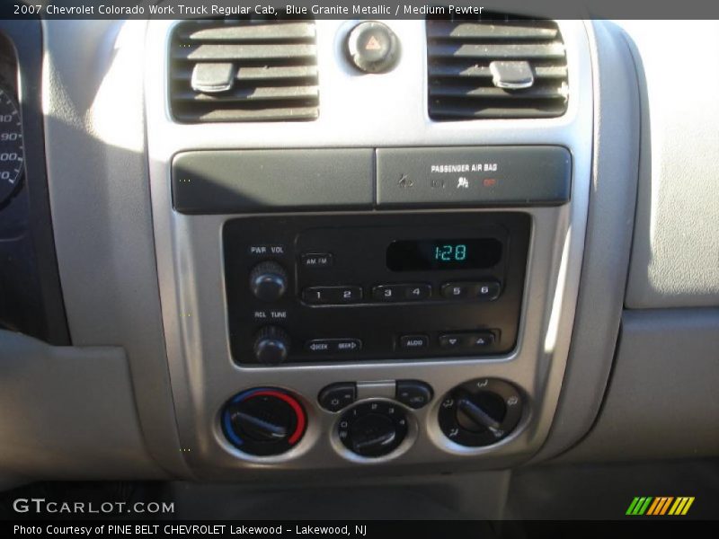 Blue Granite Metallic / Medium Pewter 2007 Chevrolet Colorado Work Truck Regular Cab