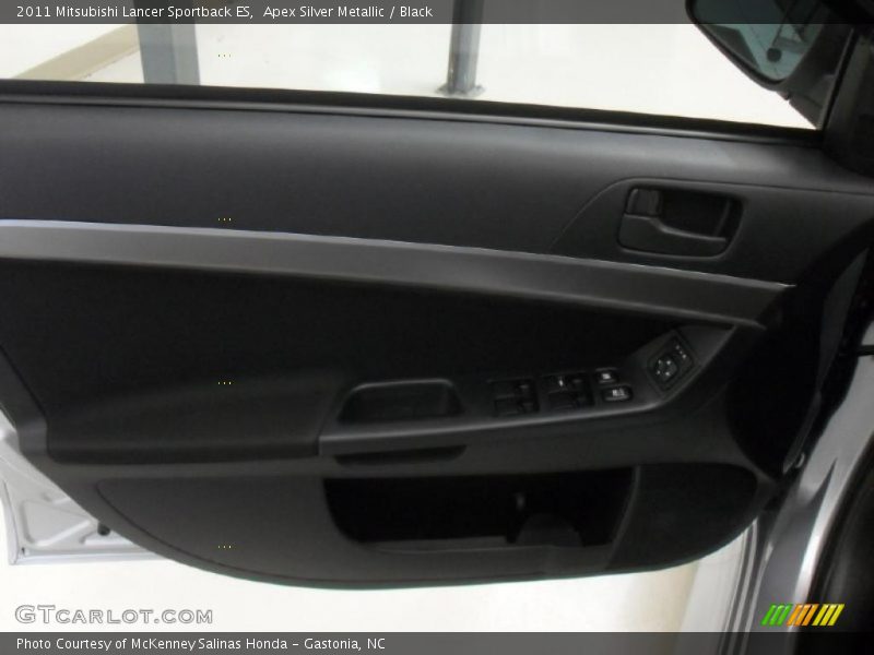 Apex Silver Metallic / Black 2011 Mitsubishi Lancer Sportback ES