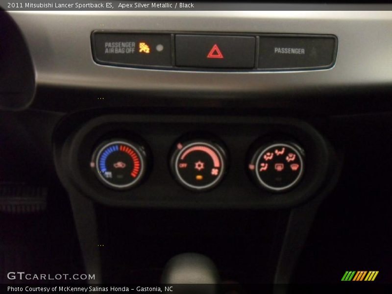 Apex Silver Metallic / Black 2011 Mitsubishi Lancer Sportback ES