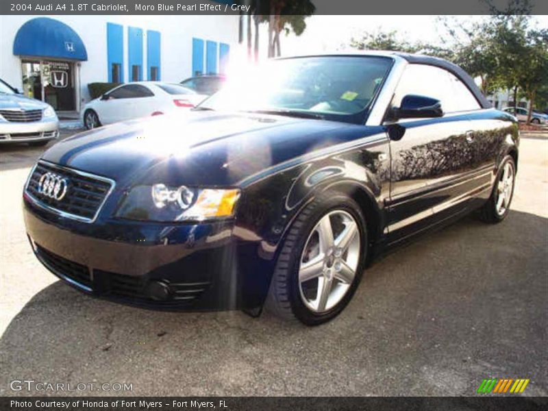 Moro Blue Pearl Effect / Grey 2004 Audi A4 1.8T Cabriolet