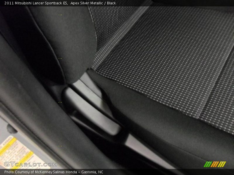 Apex Silver Metallic / Black 2011 Mitsubishi Lancer Sportback ES