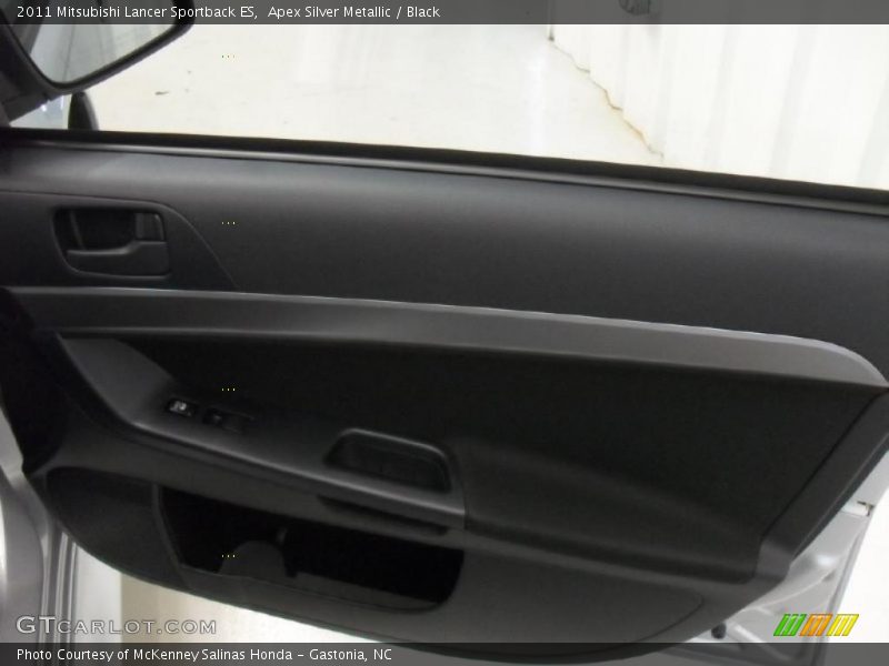 Apex Silver Metallic / Black 2011 Mitsubishi Lancer Sportback ES