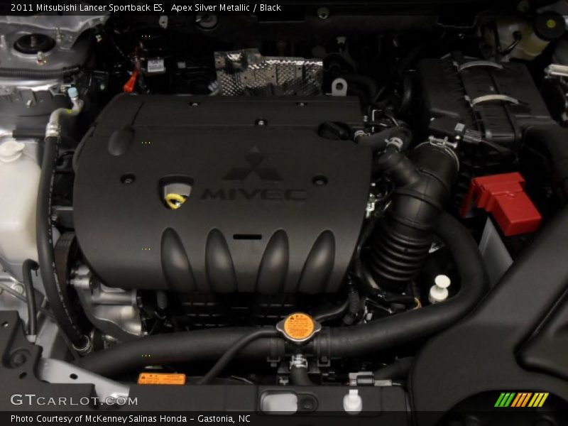 Apex Silver Metallic / Black 2011 Mitsubishi Lancer Sportback ES