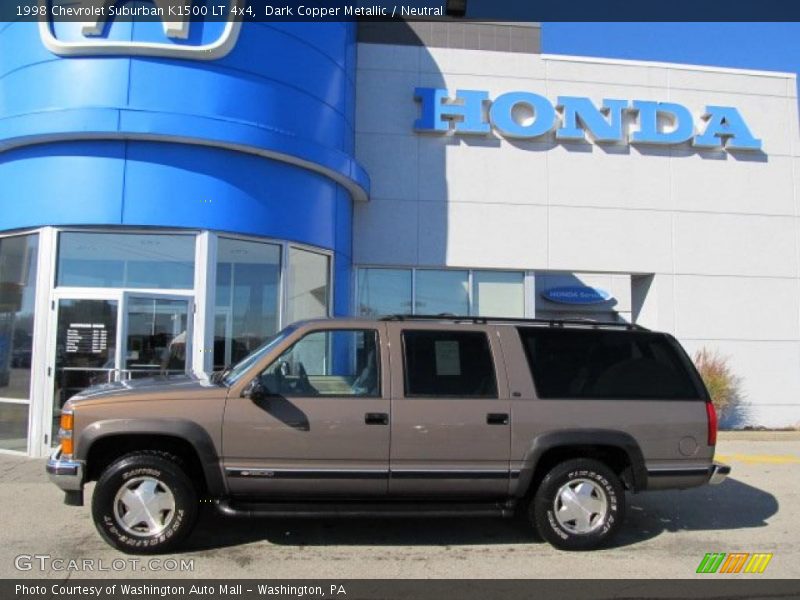 Dark Copper Metallic / Neutral 1998 Chevrolet Suburban K1500 LT 4x4