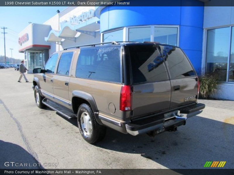 Dark Copper Metallic / Neutral 1998 Chevrolet Suburban K1500 LT 4x4