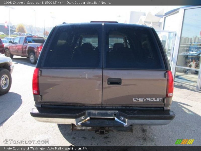 Dark Copper Metallic / Neutral 1998 Chevrolet Suburban K1500 LT 4x4