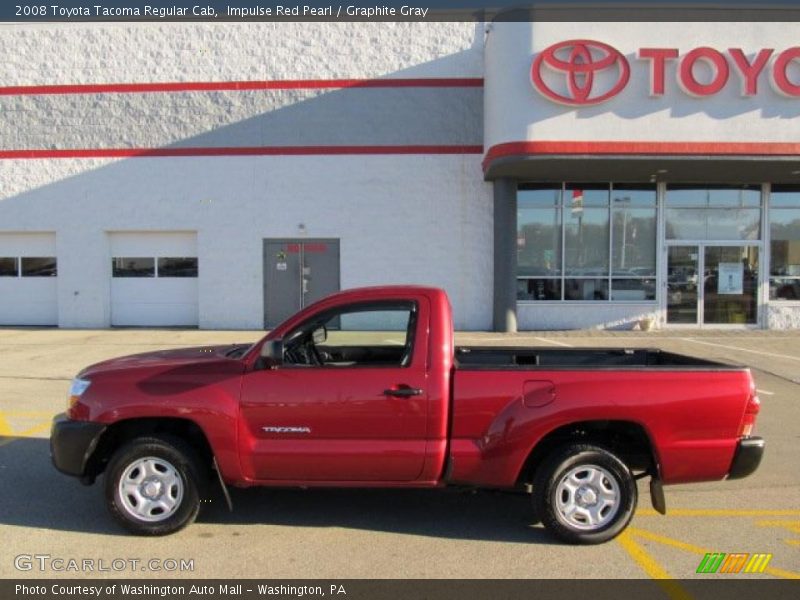 Impulse Red Pearl / Graphite Gray 2008 Toyota Tacoma Regular Cab