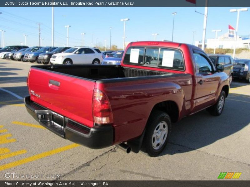 Impulse Red Pearl / Graphite Gray 2008 Toyota Tacoma Regular Cab