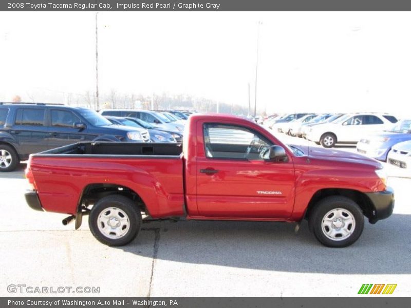 Impulse Red Pearl / Graphite Gray 2008 Toyota Tacoma Regular Cab