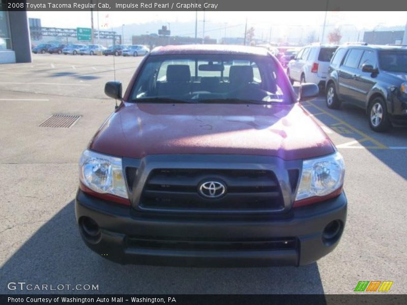 Impulse Red Pearl / Graphite Gray 2008 Toyota Tacoma Regular Cab