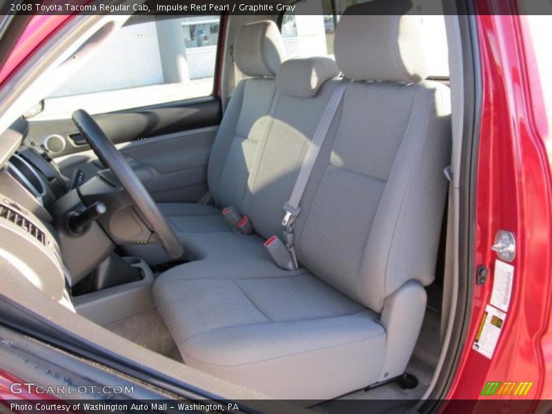 Impulse Red Pearl / Graphite Gray 2008 Toyota Tacoma Regular Cab