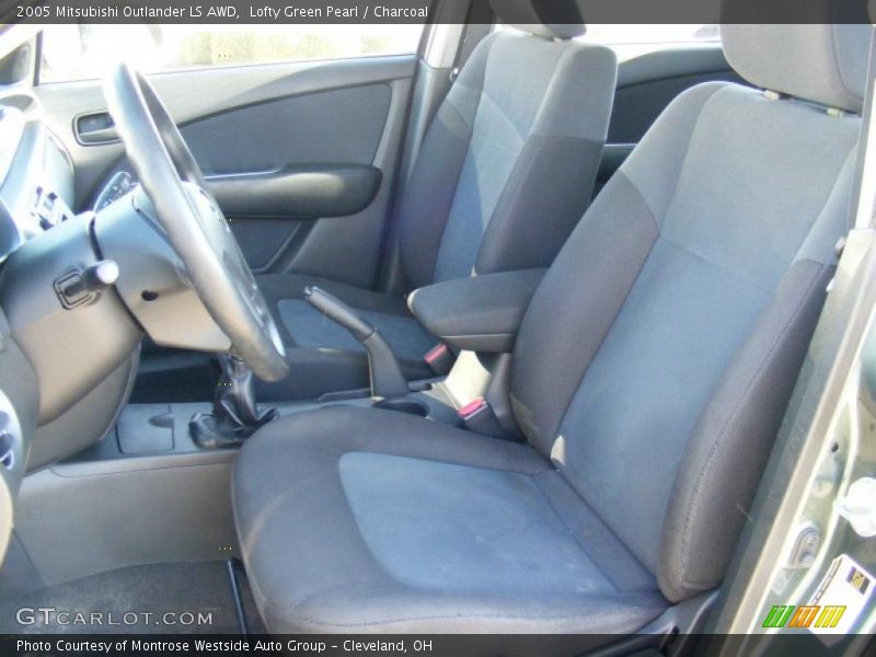 Lofty Green Pearl / Charcoal 2005 Mitsubishi Outlander LS AWD