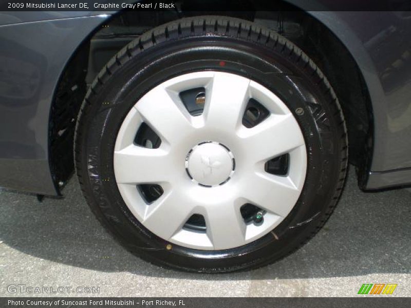 Graphite Gray Pearl / Black 2009 Mitsubishi Lancer DE