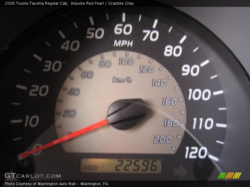 Impulse Red Pearl / Graphite Gray 2008 Toyota Tacoma Regular Cab