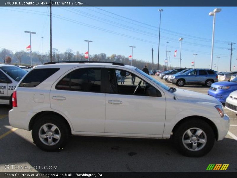 Clear White / Gray 2008 Kia Sorento LX 4x4