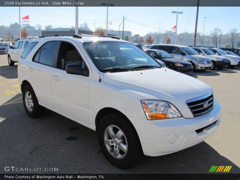 Clear White / Gray 2008 Kia Sorento LX 4x4
