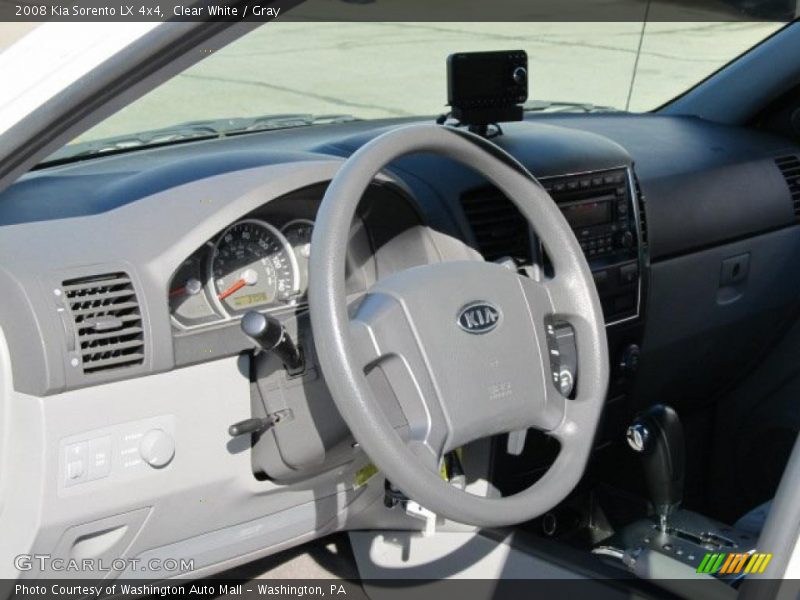 Clear White / Gray 2008 Kia Sorento LX 4x4