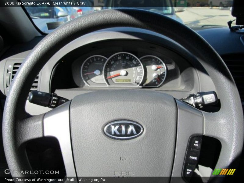 Clear White / Gray 2008 Kia Sorento LX 4x4