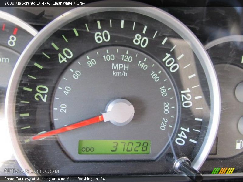 Clear White / Gray 2008 Kia Sorento LX 4x4