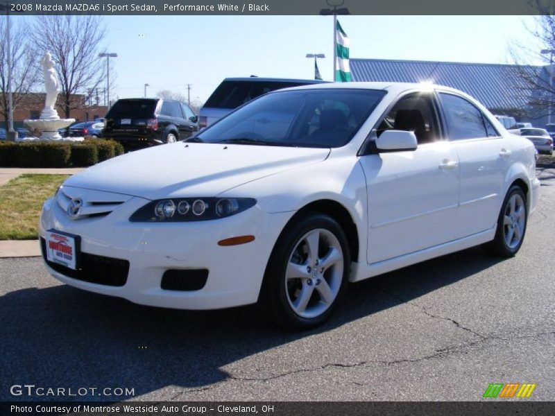Performance White / Black 2008 Mazda MAZDA6 i Sport Sedan