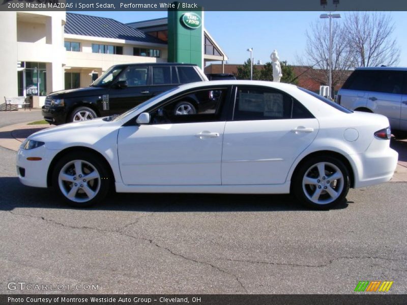 Performance White / Black 2008 Mazda MAZDA6 i Sport Sedan