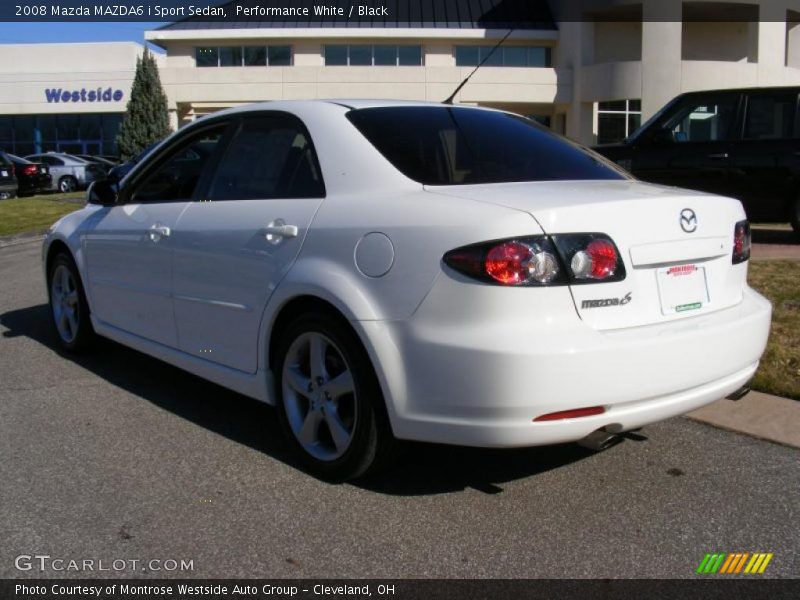 Performance White / Black 2008 Mazda MAZDA6 i Sport Sedan