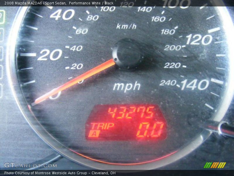 Performance White / Black 2008 Mazda MAZDA6 i Sport Sedan