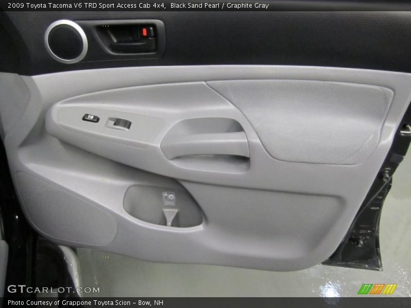 Black Sand Pearl / Graphite Gray 2009 Toyota Tacoma V6 TRD Sport Access Cab 4x4