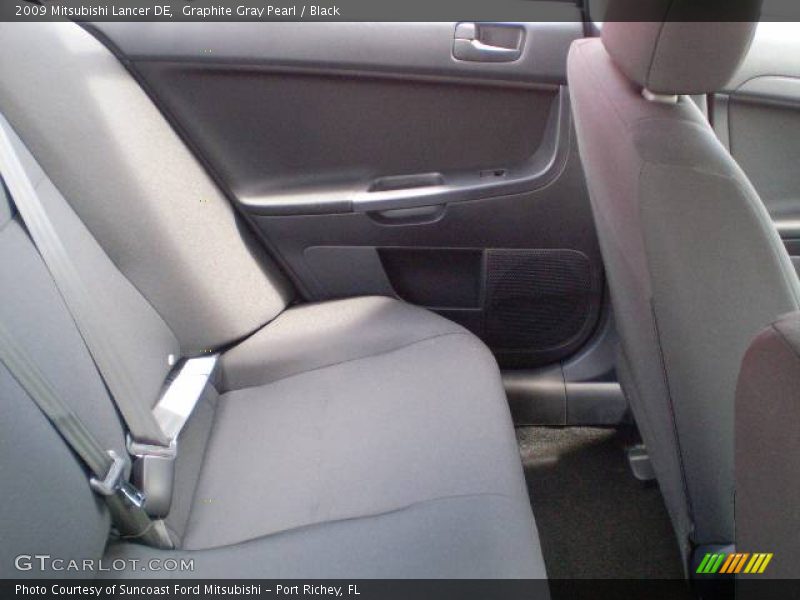 Graphite Gray Pearl / Black 2009 Mitsubishi Lancer DE