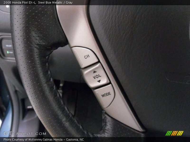 Steel Blue Metallic / Gray 2008 Honda Pilot EX-L