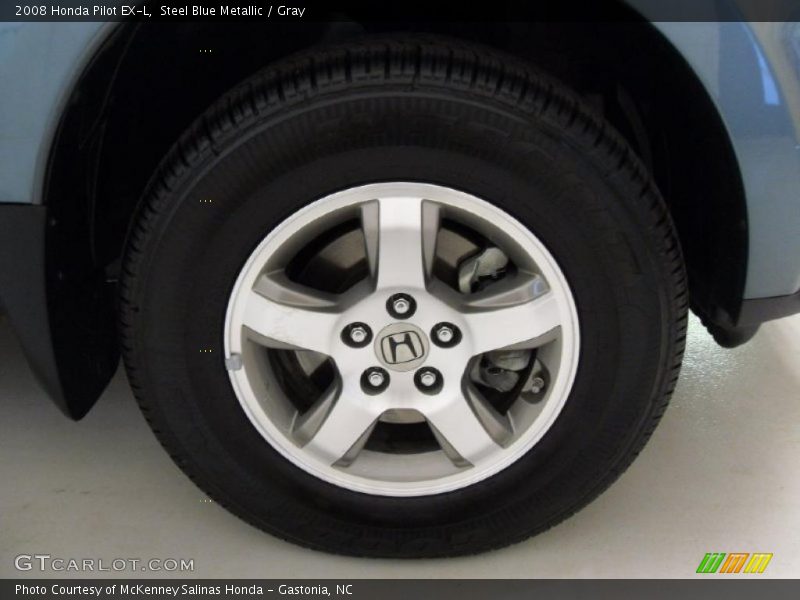 Steel Blue Metallic / Gray 2008 Honda Pilot EX-L