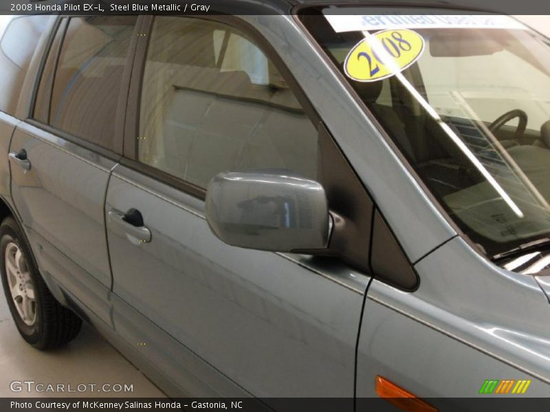 Steel Blue Metallic / Gray 2008 Honda Pilot EX-L