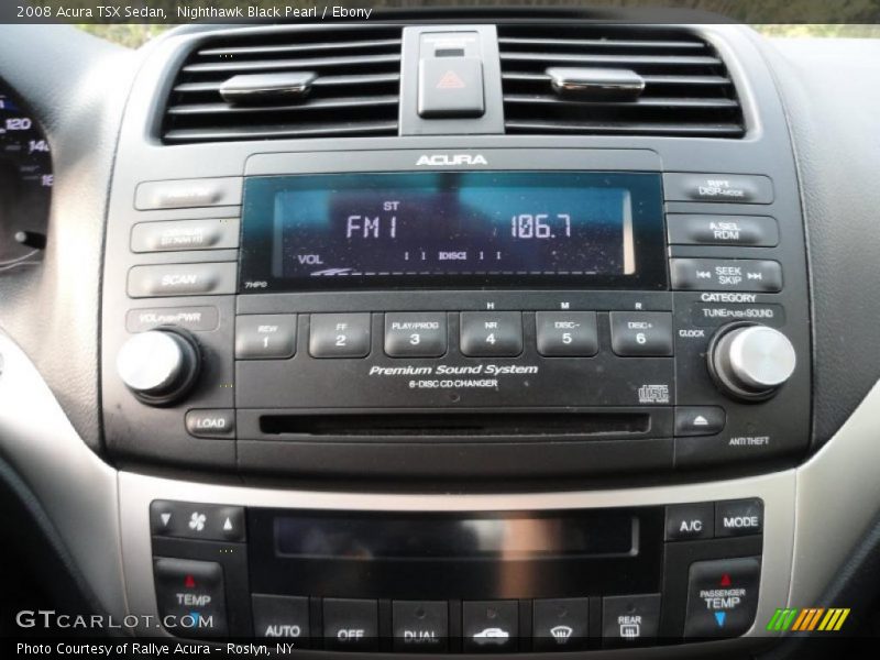 Nighthawk Black Pearl / Ebony 2008 Acura TSX Sedan