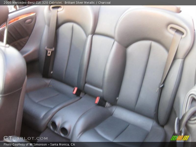 Brilliant Silver Metallic / Charcoal 2005 Mercedes-Benz CLK 320 Cabriolet