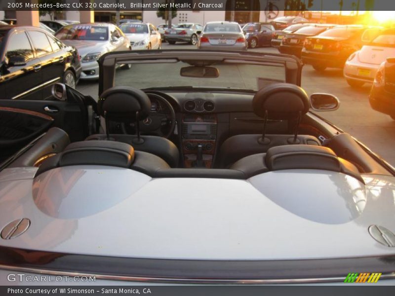 Brilliant Silver Metallic / Charcoal 2005 Mercedes-Benz CLK 320 Cabriolet