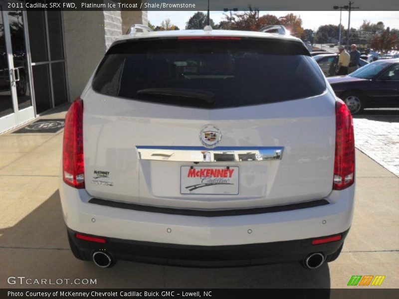 Platinum Ice Tricoat / Shale/Brownstone 2011 Cadillac SRX FWD