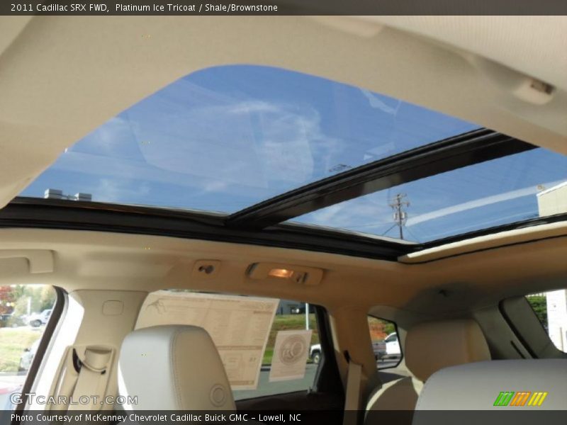 Platinum Ice Tricoat / Shale/Brownstone 2011 Cadillac SRX FWD