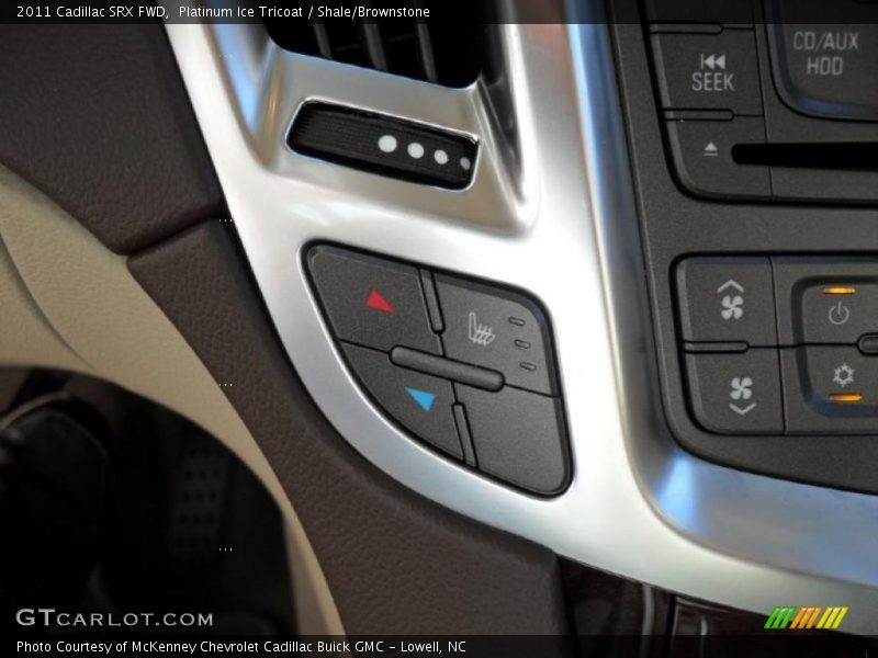Platinum Ice Tricoat / Shale/Brownstone 2011 Cadillac SRX FWD