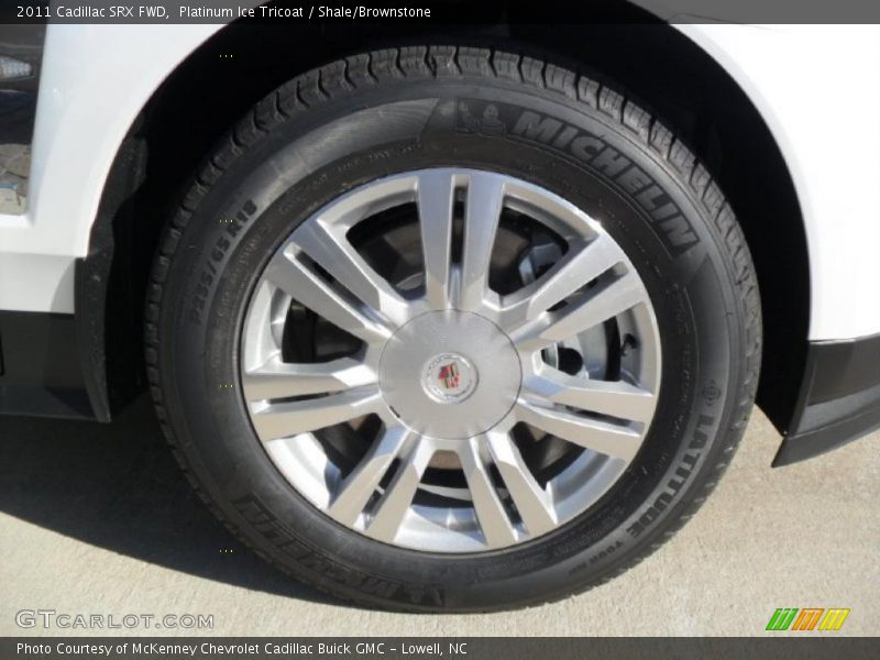 Platinum Ice Tricoat / Shale/Brownstone 2011 Cadillac SRX FWD