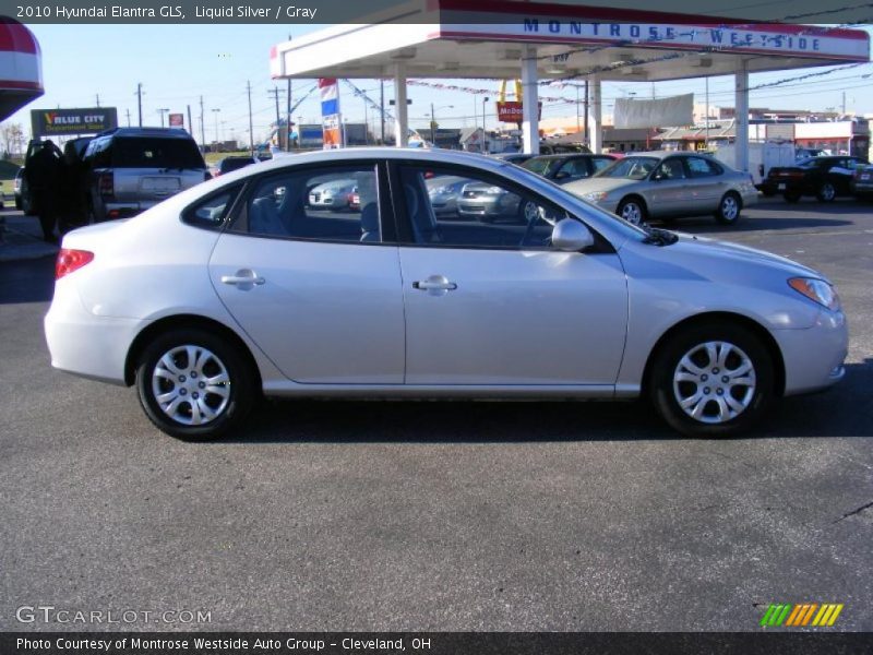 Liquid Silver / Gray 2010 Hyundai Elantra GLS
