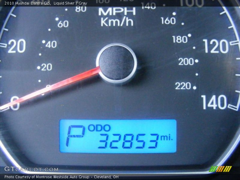 Liquid Silver / Gray 2010 Hyundai Elantra GLS